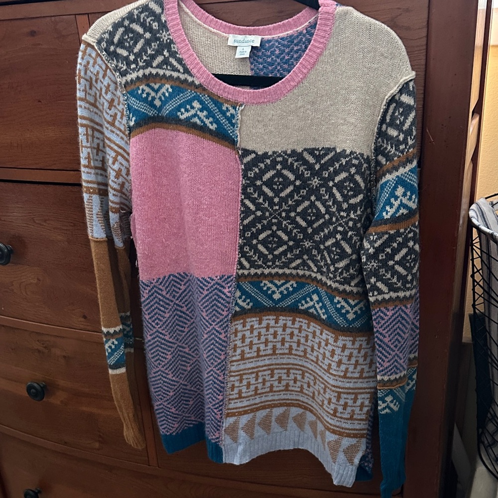 Sundance Women's Multicolor Patchwork Sweater